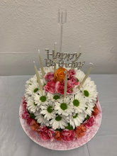 Load image into Gallery viewer, HAPPY BIRTHDAY FLORAL CAKE
