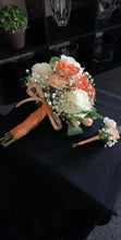 Load image into Gallery viewer, BRIDAL BOUQUET WHITE AND PEACH